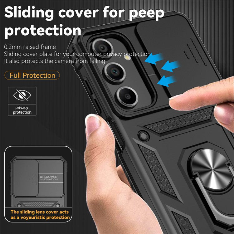 For Samsung Galaxy A16 5G / A16 4G Case PC + TPU Phone Cover Lens Ultimate Protection Kickstan