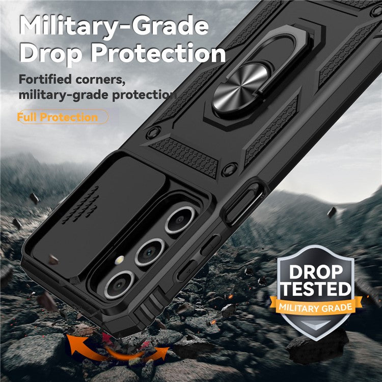 For Samsung Galaxy A16 5G / A16 4G Case PC + TPU Phone Cover Lens Ultimate Protection Kickstan