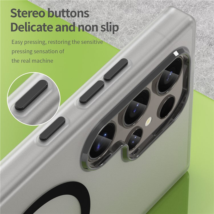 For Samsung Galaxy S23 Ultra Case Compatible with MagSafe TPU + PC Slim Matte Translucent Phone Cover