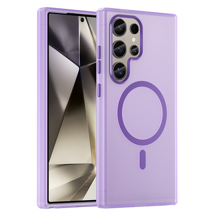 For Samsung Galaxy S23 Ultra Case Compatible with MagSafe TPU + PC Slim Matte Translucent Phone Cover