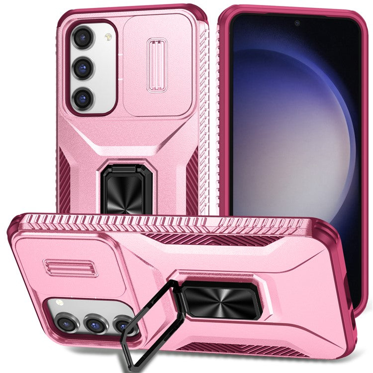 For Samsung Galaxy S23+ Case Camshield Kickstand TPU+PC Anti-Slip Phone Cover
