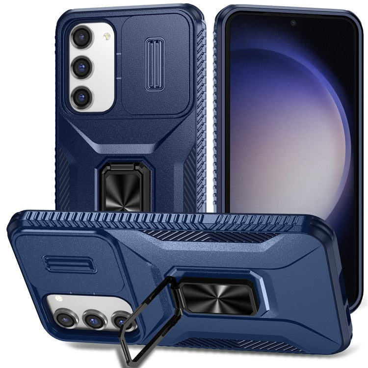 For Samsung Galaxy S23+ Case Camshield Kickstand TPU+PC Anti-Slip Phone Cover