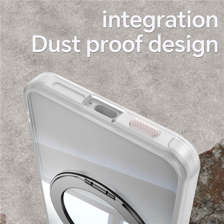 For Samsung Galaxy S23+ Case Rotatable Magnetic Kickstand TPU+PC Phone Cover with Lens Film