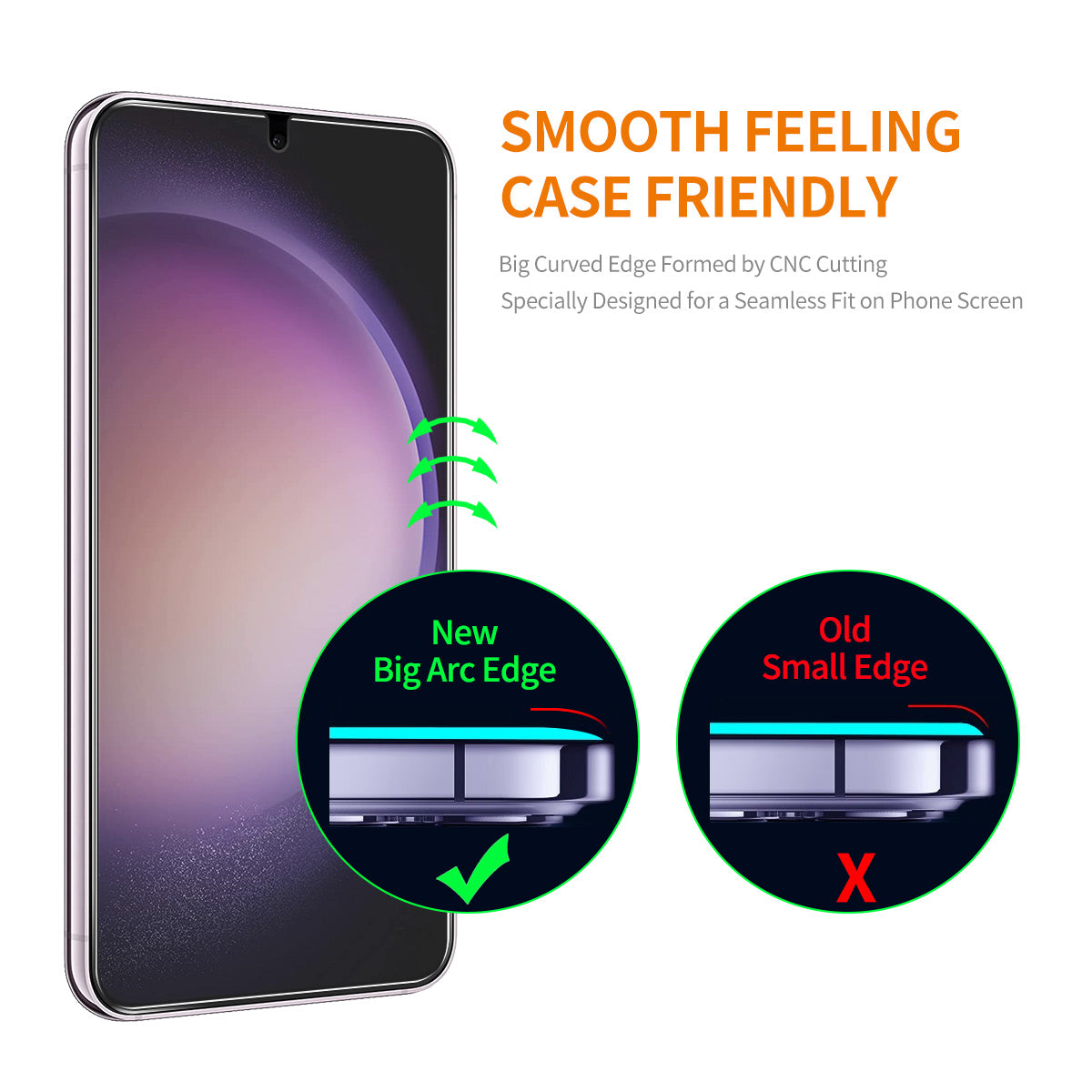 For Samsung Galaxy S23 ENKAY Hat-Prince Magnetic Case Honeycomb Design TPU+PC Phone Cover + 0.18mm Screen Protector