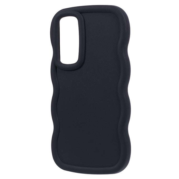 WANLONFENG XL Series for Samsung Galaxy A35 5G Case Wave Edge TPU Cover with Tempered Glass Film
