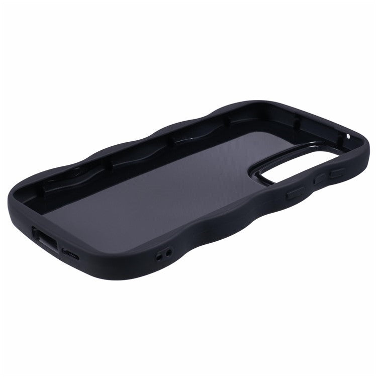WANLONFENG XL Series for Samsung Galaxy A35 5G Case Wave Edge TPU Cover with Tempered Glass Film