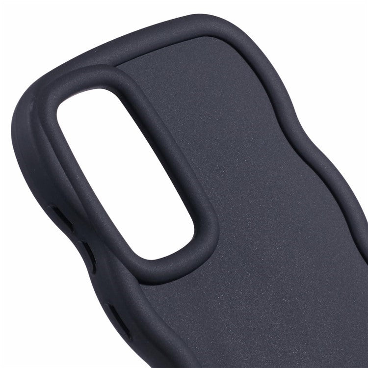 WANLONFENG XL Series for Samsung Galaxy A35 5G Case Wave Edge TPU Cover with Tempered Glass Film