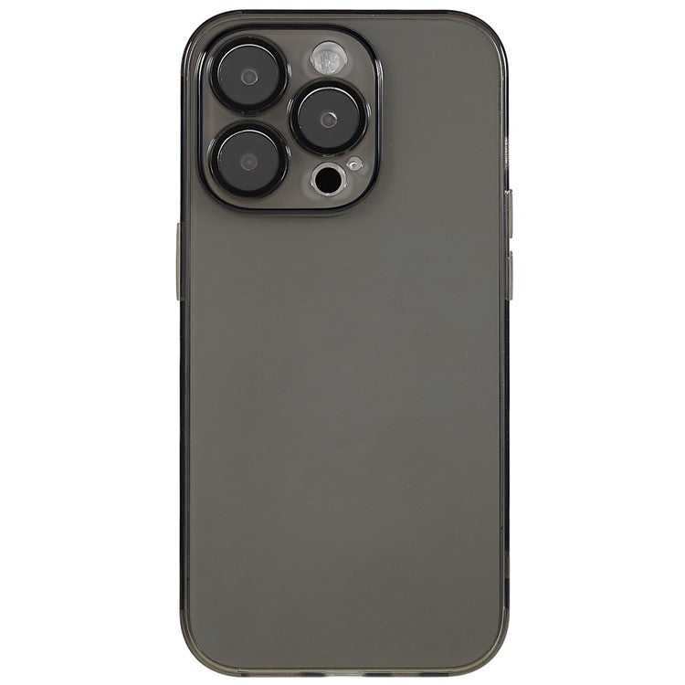 För iPhone 14 Pro Anti-Drop Mjuk TPU telefonfodral Ultratunnt repskyddande telefonbaksida med härdat glas kameralinsfilm