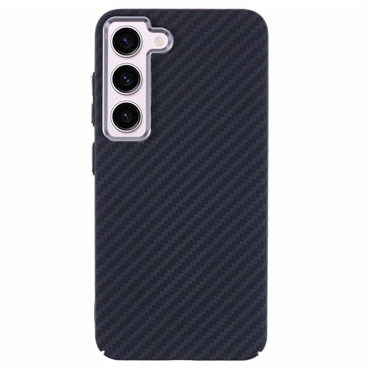 For Samsung Galaxy S23 Case Compatible with MagSafe Carbon Fiber Texture Water-Transfer PC Phone Cover