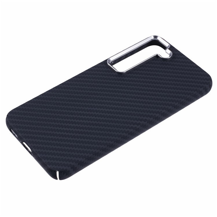 For Samsung Galaxy S23 Case Compatible with MagSafe Carbon Fiber Texture Water-Transfer PC Phone Cover