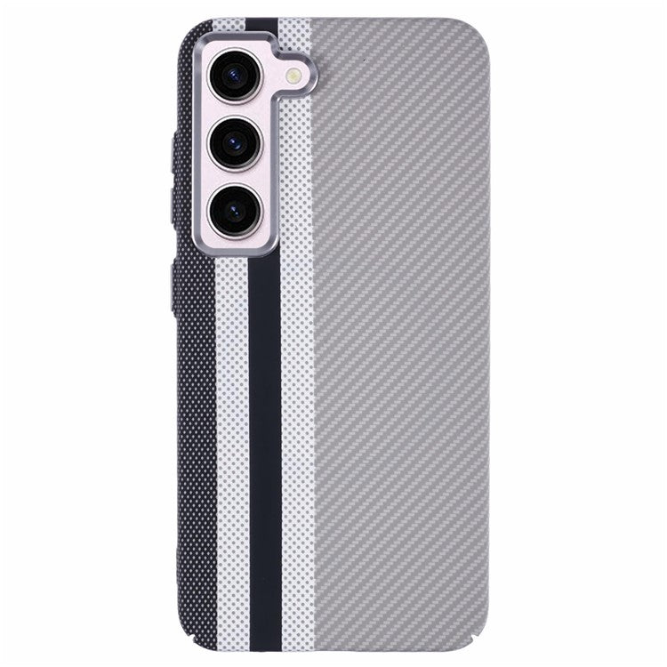 For Samsung Galaxy S23 Case Compatible with MagSafe Carbon Fiber Texture Water-Transfer PC Phone Cover