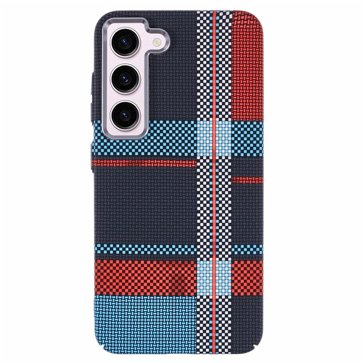 For Samsung Galaxy S23 Case Compatible with MagSafe Carbon Fiber Texture Water-Transfer PC Phone Cover