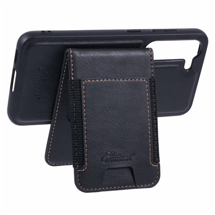 SUTENI H17 For Samsung Galaxy S23+ Case Compatible with MagSafe Card Holder Kickstand Phone Cover