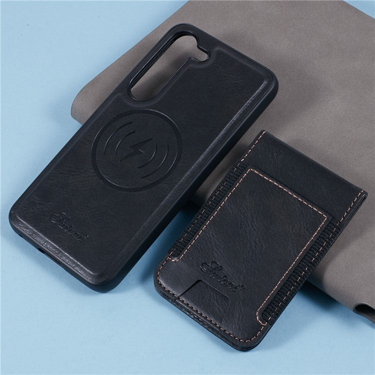 SUTENI H17 For Samsung Galaxy S23+ Case Compatible with MagSafe Card Holder Kickstand Phone Cover