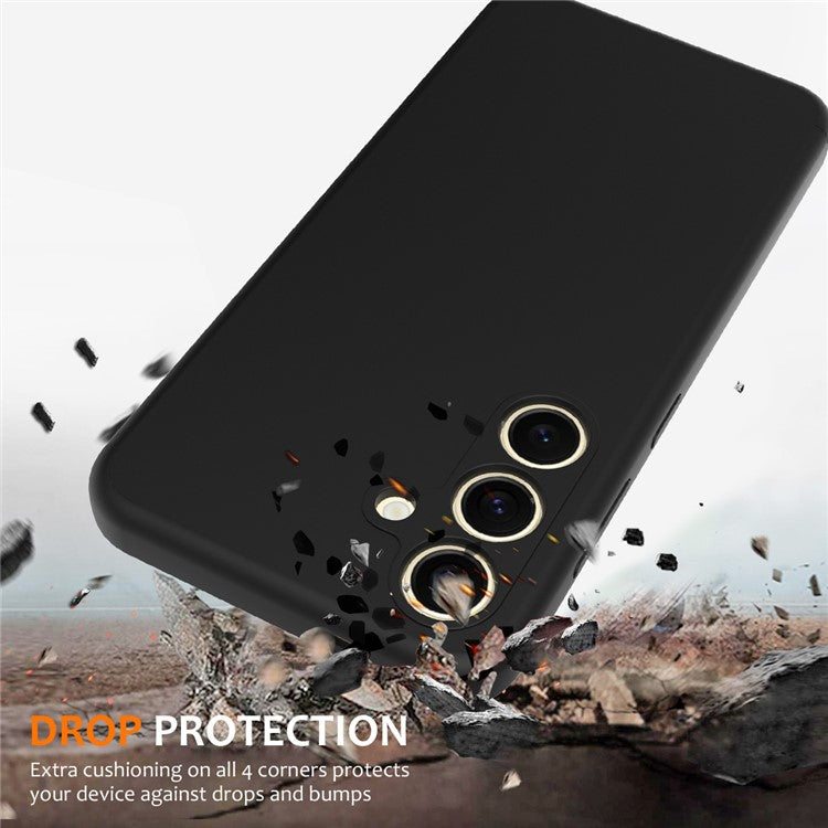 För Samsung Galaxy S24 Fodral Kompatibel med MagSafe Anti-Drop Liquid Silikon