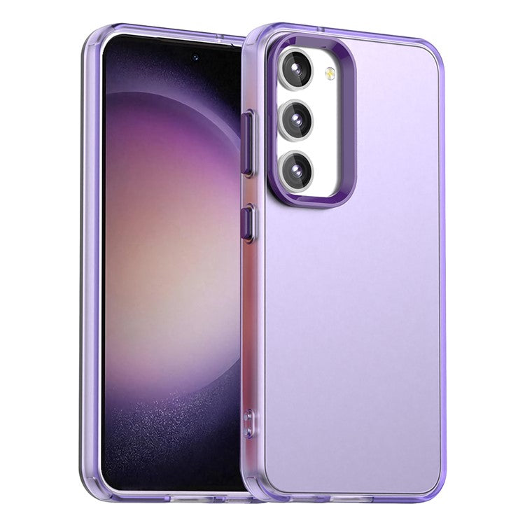 For Samsung Galaxy S23+ Case PC+TPU+PET Matte Anti-Drop Phone Back Cover