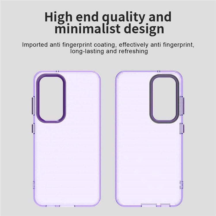 For Samsung Galaxy S23+ Case PC+TPU+PET Matte Anti-Drop Phone Back Cover