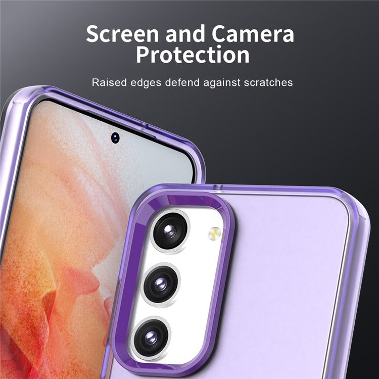 For Samsung Galaxy S23+ Case PC+TPU+PET Matte Anti-Drop Phone Back Cover
