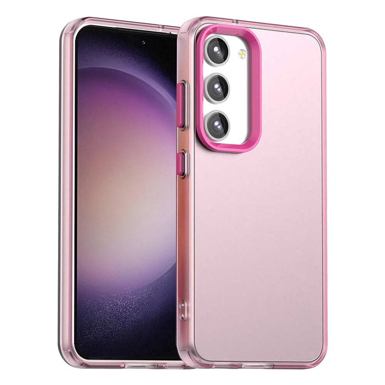 For Samsung Galaxy S23+ Case PC+TPU+PET Matte Anti-Drop Phone Back Cover