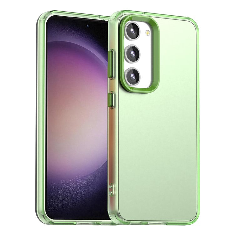 For Samsung Galaxy S23+ Case PC+TPU+PET Matte Anti-Drop Phone Back Cover