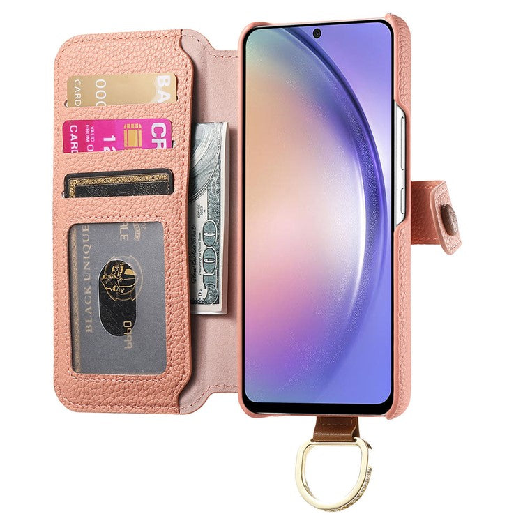 For Samsung Galaxy S23+ Case RFID Blocking Zipper Wallet PU Leather Mobile Cover