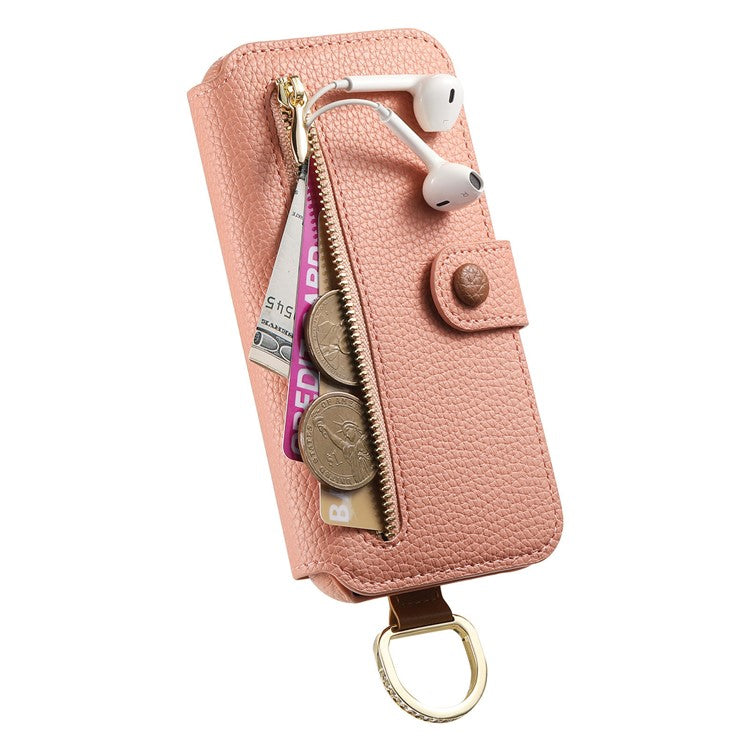 For Samsung Galaxy S23+ Case RFID Blocking Zipper Wallet PU Leather Mobile Cover