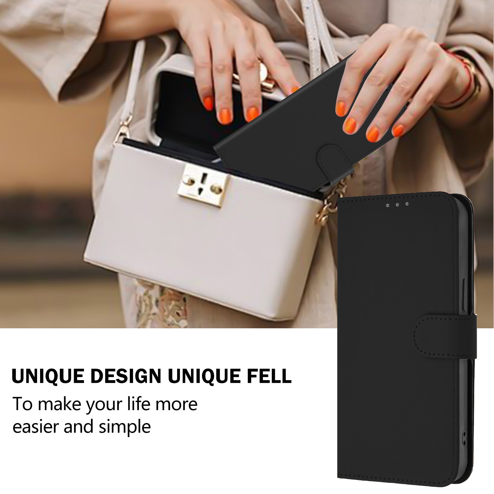 For Samsung Galaxy A25 5G (Global) (161.0 x 76.5 x 8.3mm) Case Solid Color Wallet Leather Phone Cover with Strap