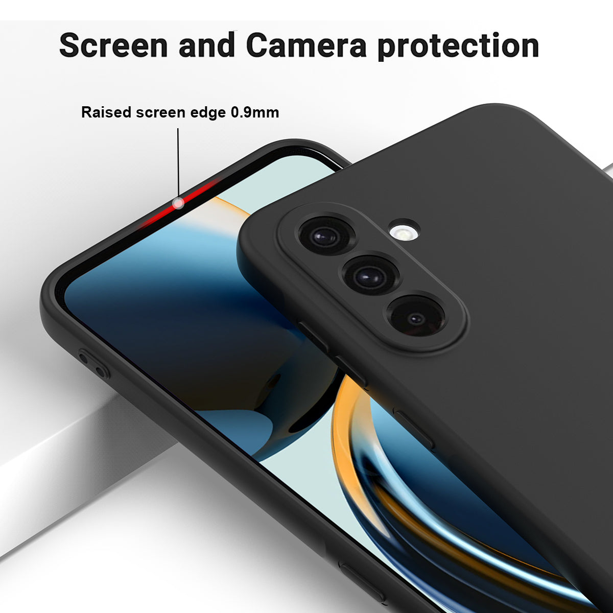 För Samsung Galaxy A26 5G Fodral Flytande Silikon Telefonbaksida med handrem