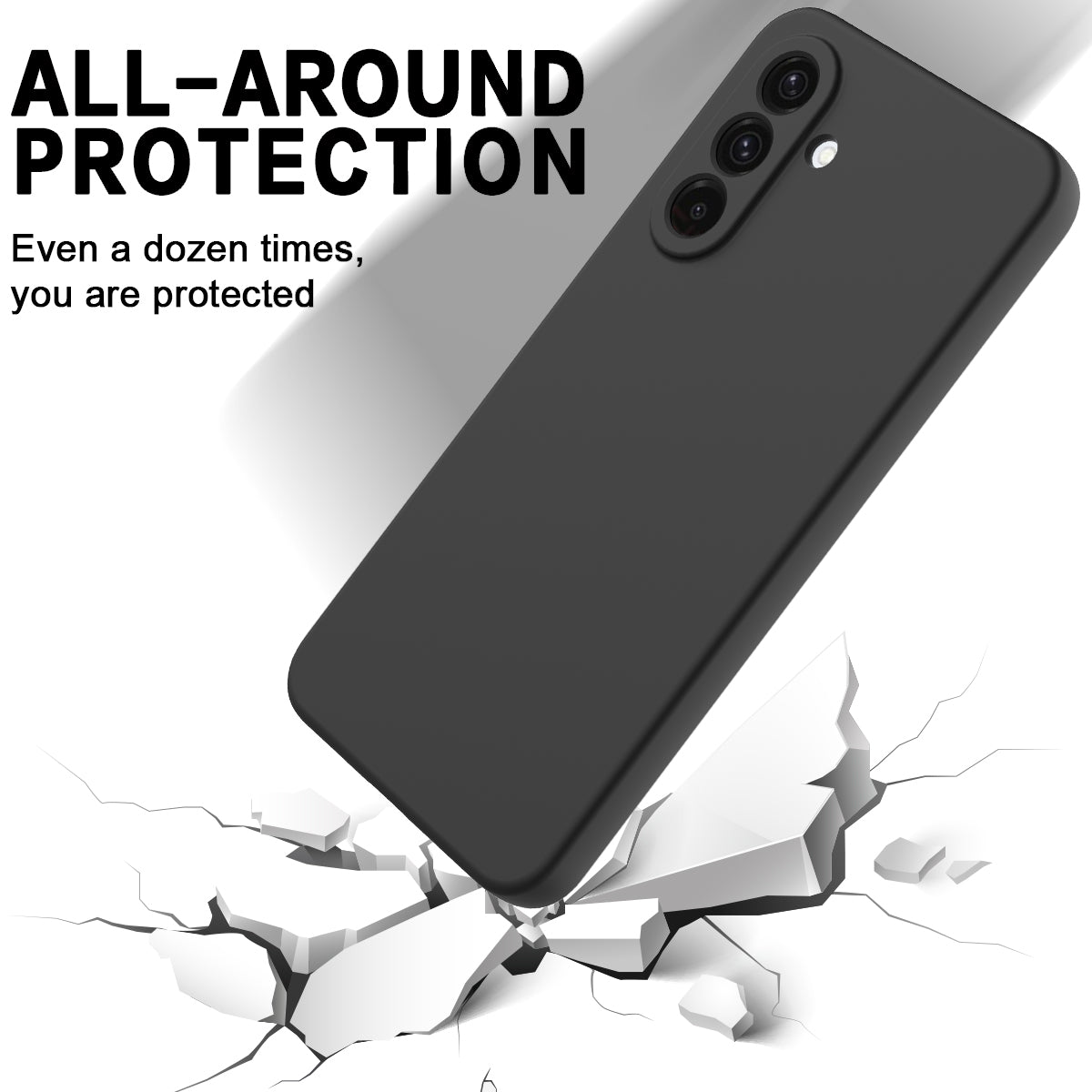 För Samsung Galaxy A26 5G Fodral Flytande Silikon Telefonbaksida med handrem