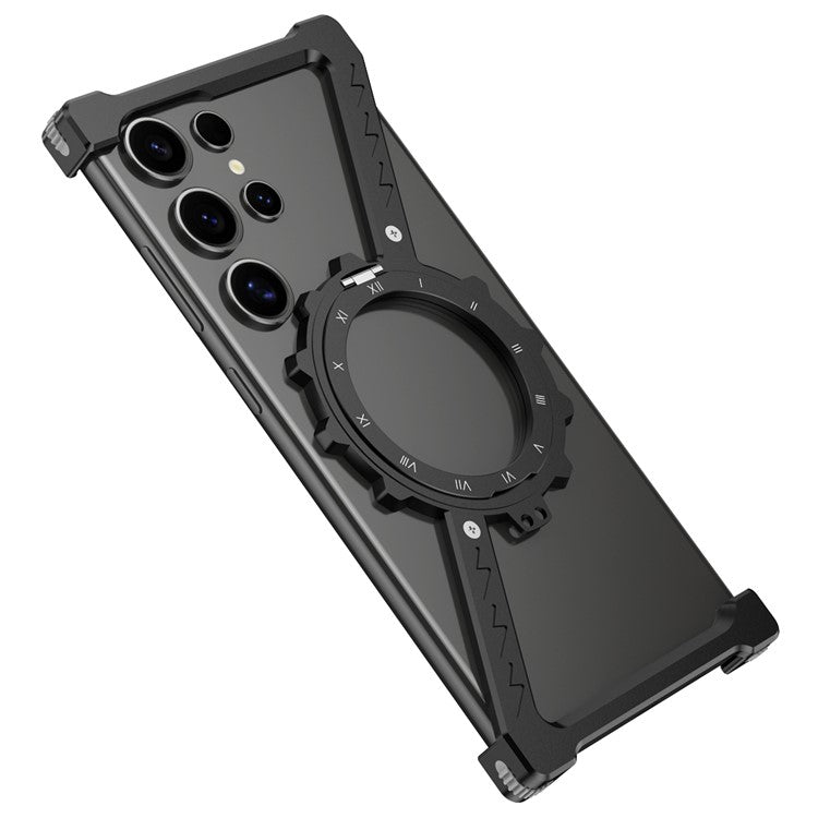 For Samsung Galaxy S23 Ultra Kickstand Case Compatible with MagSafe Z Shape Bumper Phone Cover