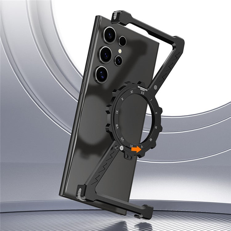 For Samsung Galaxy S23 Ultra Kickstand Case Compatible with MagSafe Z Shape Bumper Phone Cover