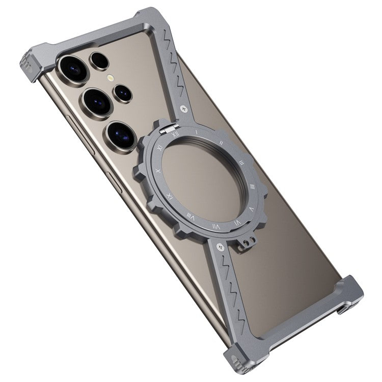 For Samsung Galaxy S23 Ultra Kickstand Case Compatible with MagSafe Z Shape Bumper Phone Cover