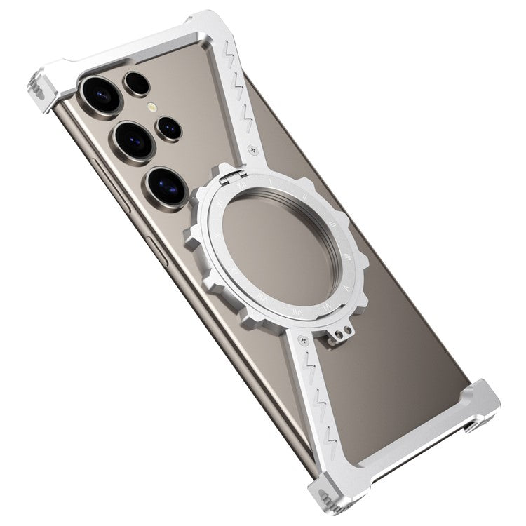 For Samsung Galaxy S23 Ultra Kickstand Case Compatible with MagSafe Z Shape Bumper Phone Cover