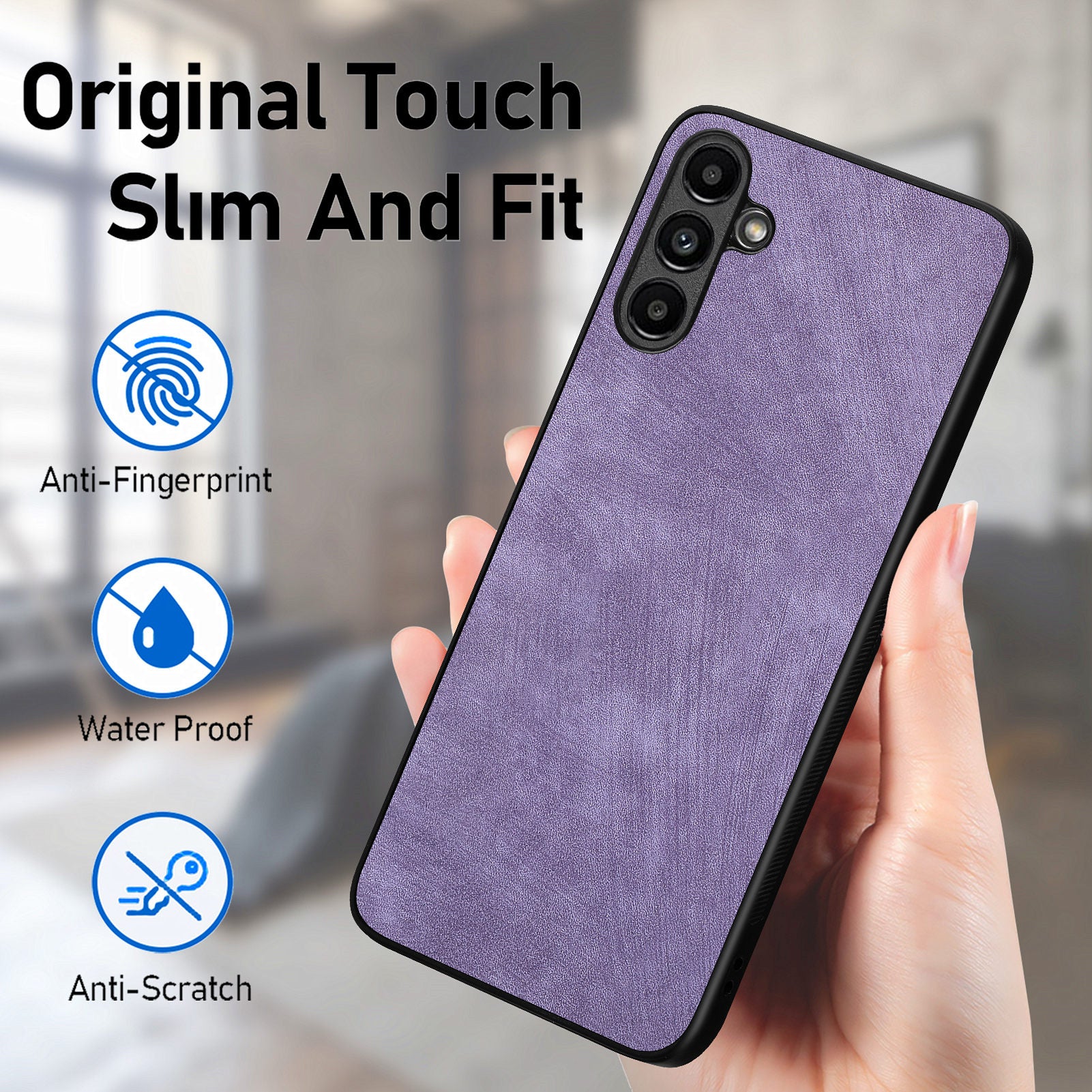 For Samsung Galaxy A15 4G / Galaxy A15 5G Case Shockproof Slim Retro Leather Phone Back Cover