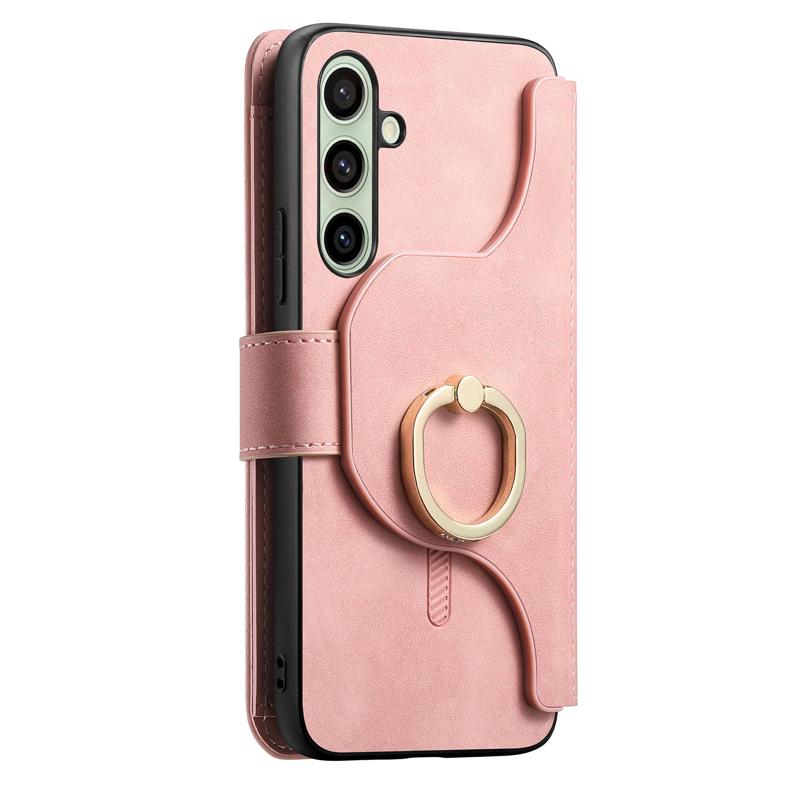 For Samsung Galaxy A55 5G Magnetic Leather Case with Detachable RFID Blocking Zipper Wallet Cover