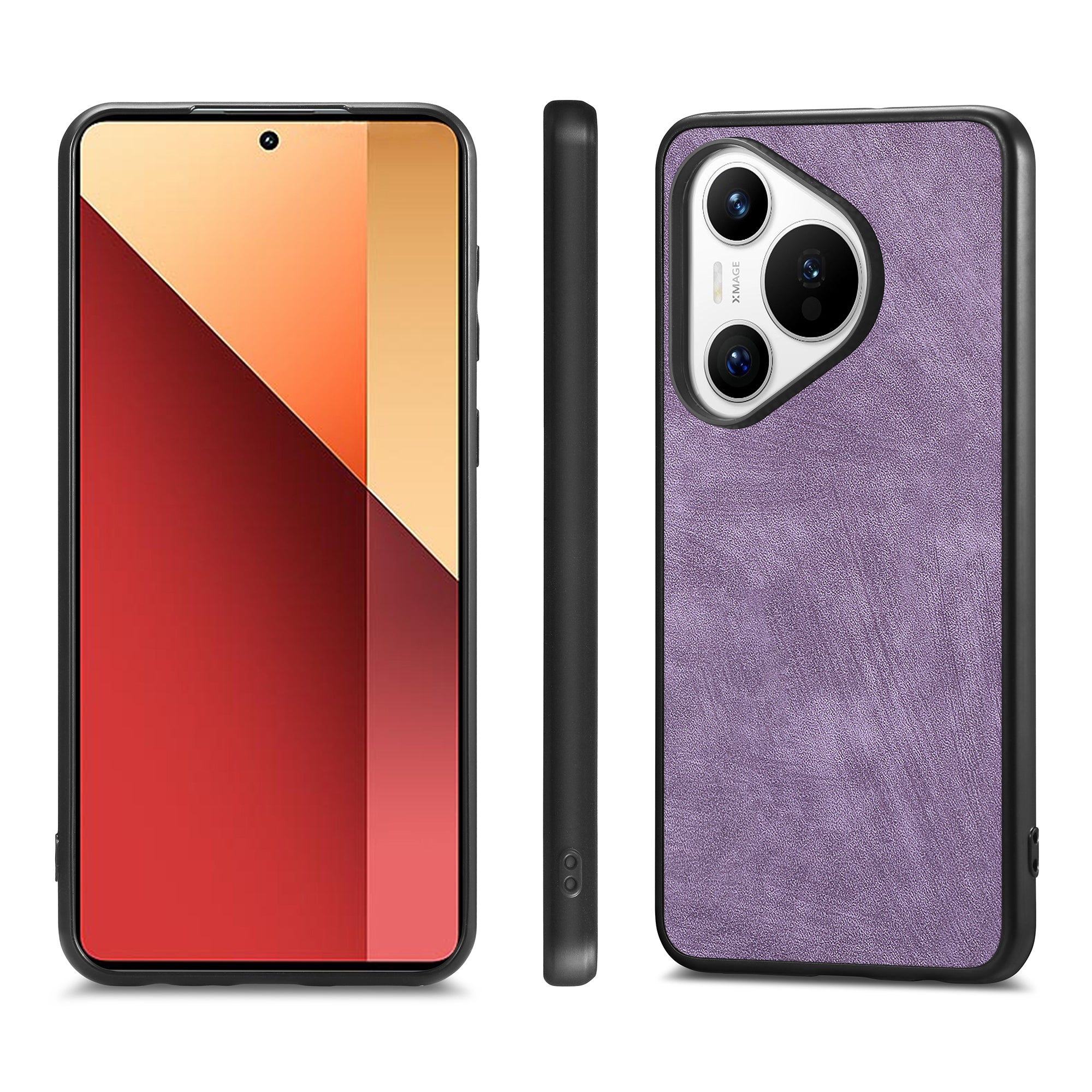 För Huawei Pura 70 Stötsäker Slim Retro Läder