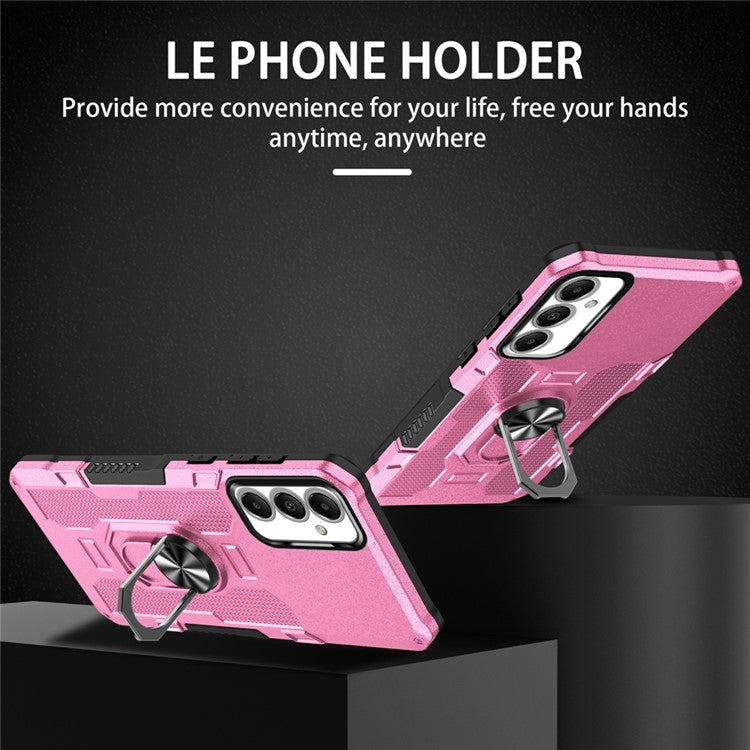 For Samsung Galaxy A05s 4G Phone Case Ring Kickstand PC + TPU Shockproof Cover