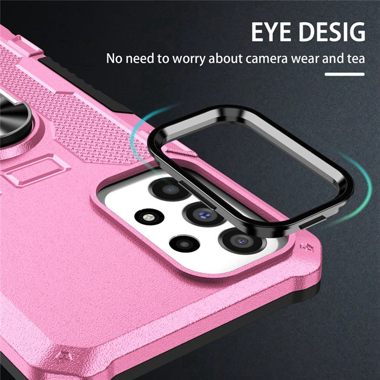 For Samsung Galaxy A05s 4G Phone Case Ring Kickstand PC + TPU Shockproof Cover