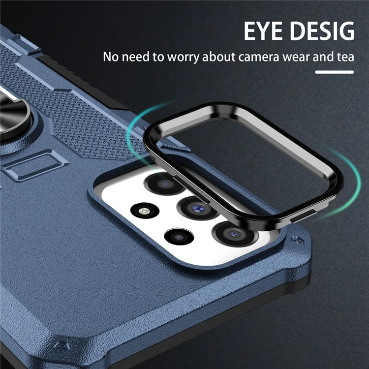 For Samsung Galaxy S23 Phone Case Ring Kickstand PC + TPU Shockproof Cover