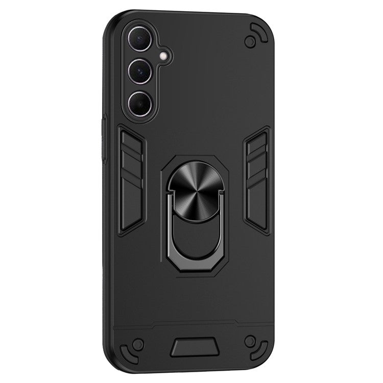 För Samsung Galaxy A56 5G Fodral PC+TPU Drop Defend telefonskal med ringstöd