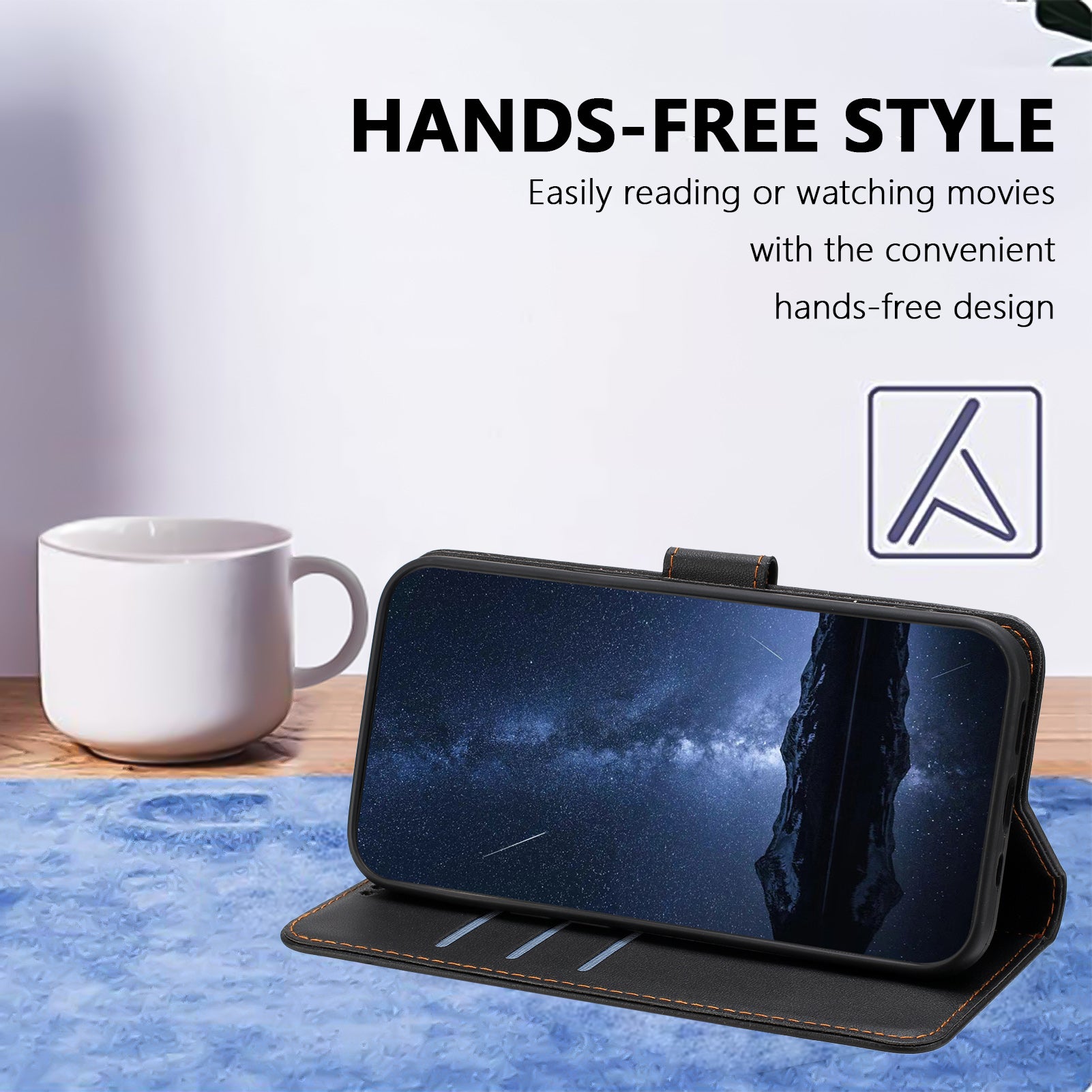 For Samsung Galaxy A15 4G / Galaxy A15 5G Leather Case Wallet Stand Solid Color Anti Drop Phone Cover
