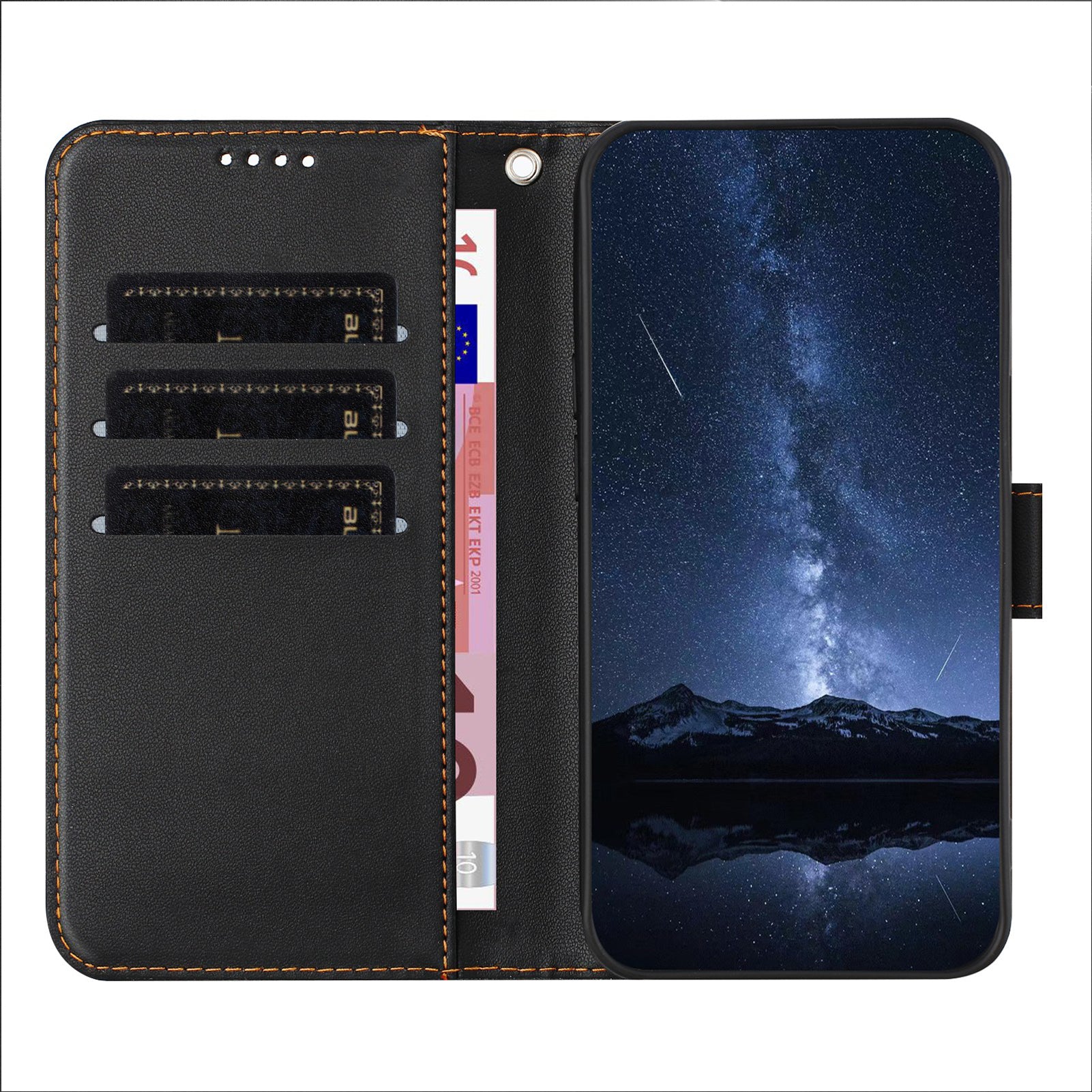 For Samsung Galaxy A16 4G / Galaxy A16 5G Leather Case Wallet Stand Solid Color Anti Drop Phone Cove