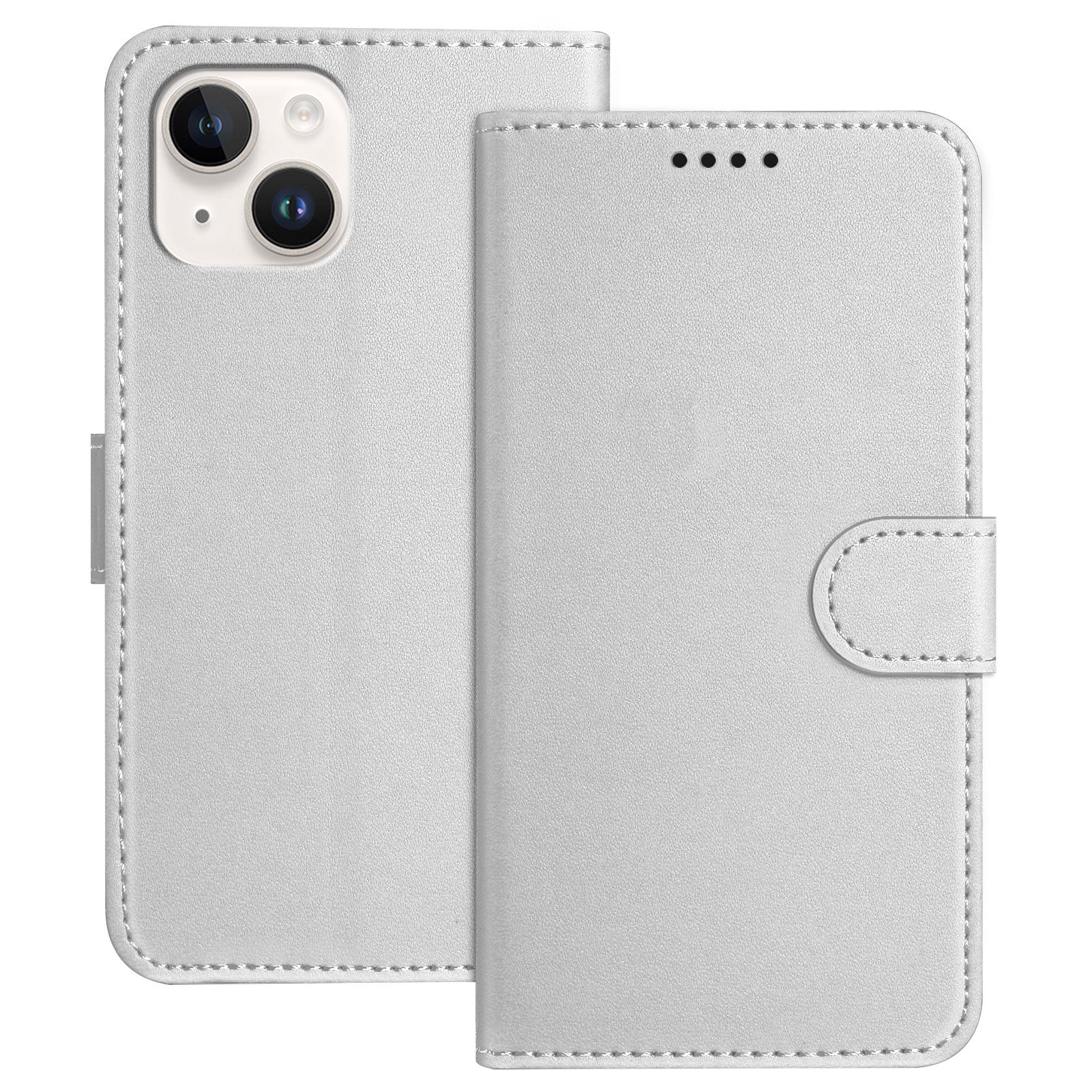 För iPhone 13 mini 5,4 tums läderfodral