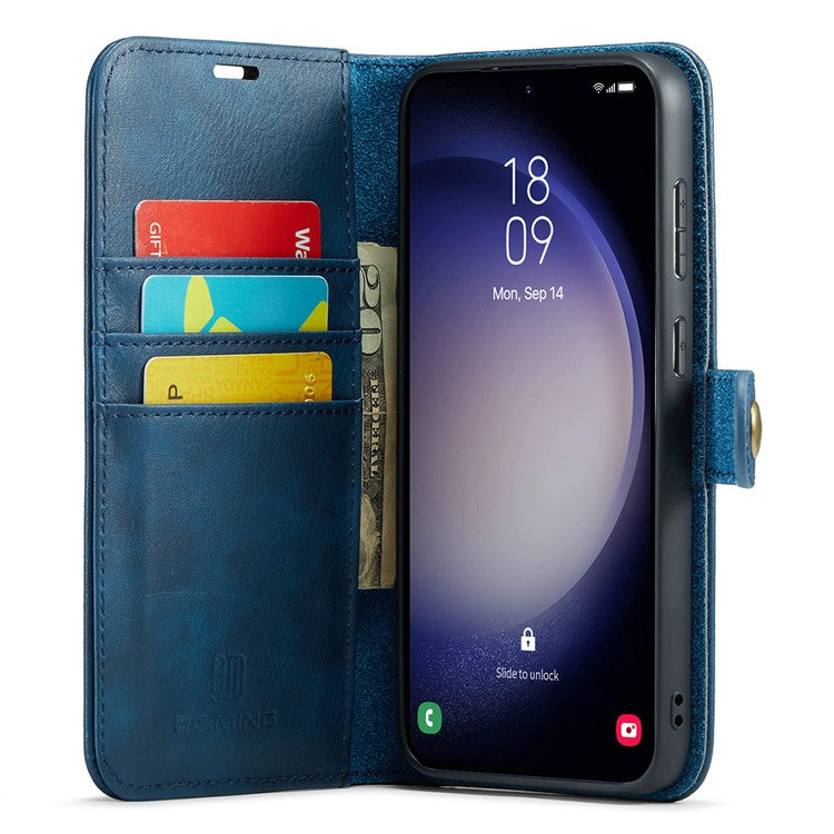 DG.MING för Samsung Galaxy A56 5G Fodral Avtagbart delat läderfodral