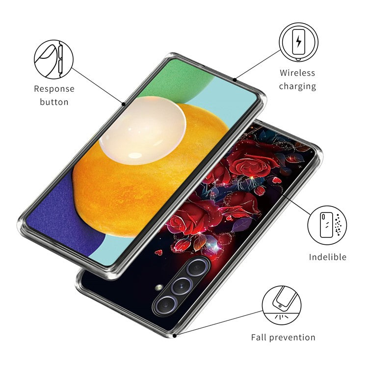 For Samsung Galaxy A55 5G Case Pattern Printed Shockproof TPU Phone Cover