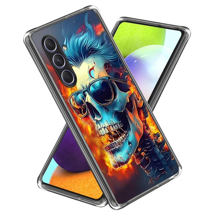 For Samsung Galaxy A55 5G Case Pattern Printed Shockproof TPU Phone Cover