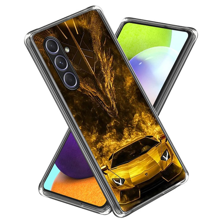 For Samsung Galaxy A55 5G Case Pattern Printed Shockproof TPU Phone Cover