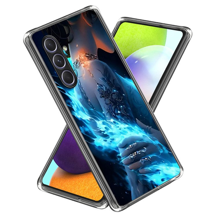 For Samsung Galaxy A55 5G Case Pattern Printed Shockproof TPU Phone Cover