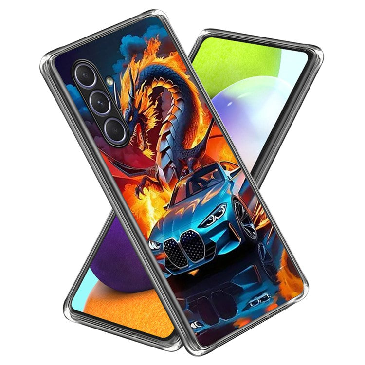 For Samsung Galaxy A55 5G Case Pattern Printed Shockproof TPU Phone Cover
