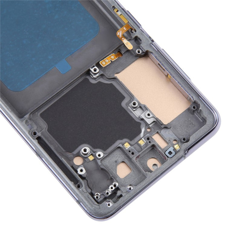 Samsung Galaxy S21 5G G991 Grade C LCD-skärm och digitaliseringsenhet + ramdel (TFT)